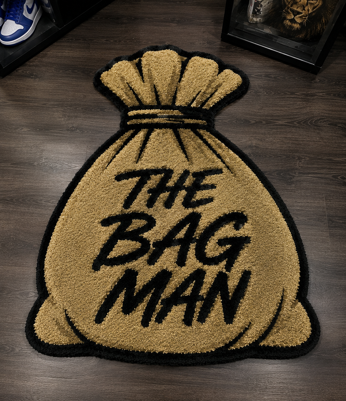 The Bag Man Money Bag Rug – Luxury Sand Edition