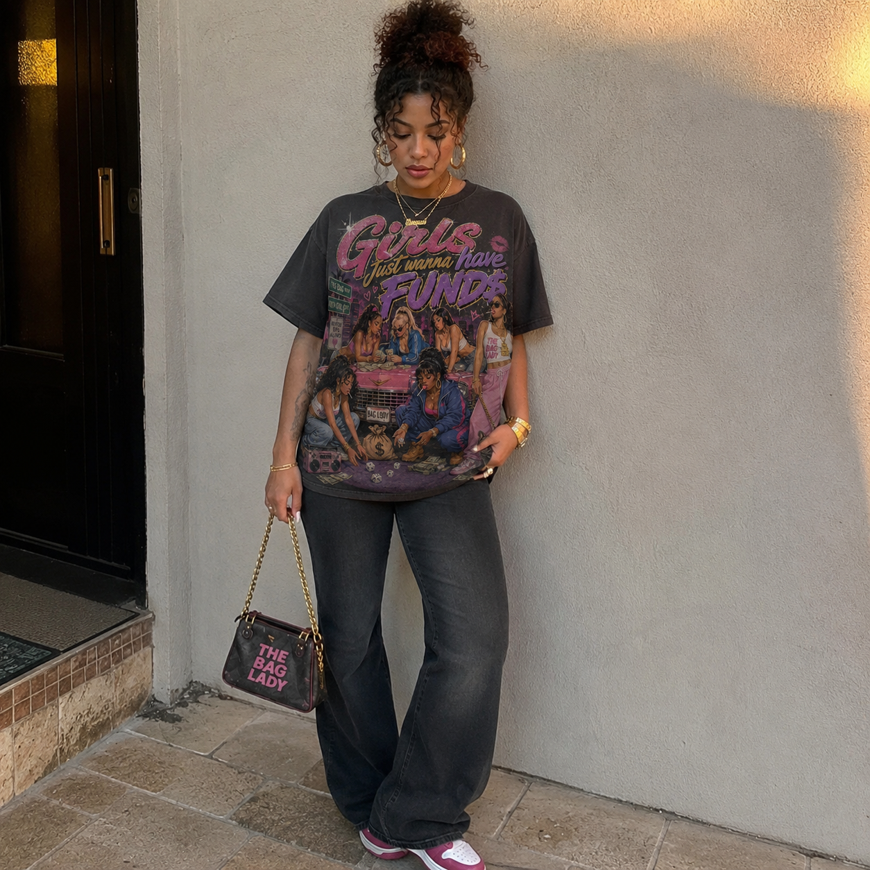 Girls Just Wanna Have Fund$ Vintage Graphic Tee 💋💰
